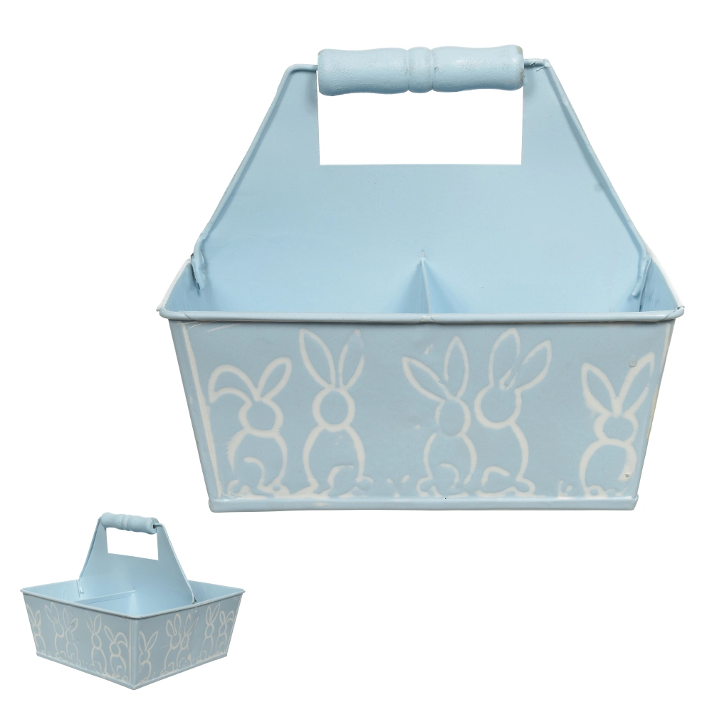 Vaso Decorativo Metal Azul 16x19x19cm 46523002 Dea