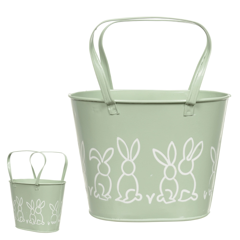 Vaso Decorativo Metal 21x17x12cm Verde Menta 46524002 Dea