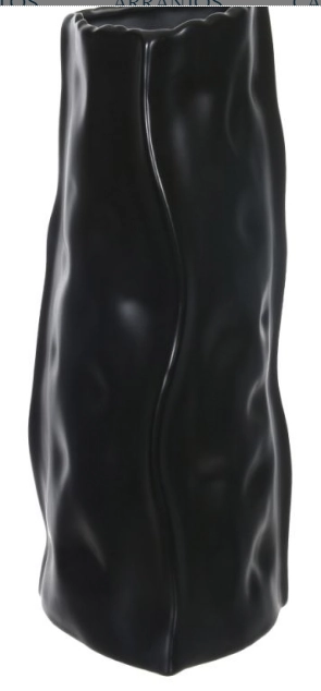 Vaso Ceramica Preto 35cm 15d 46576003 Dea