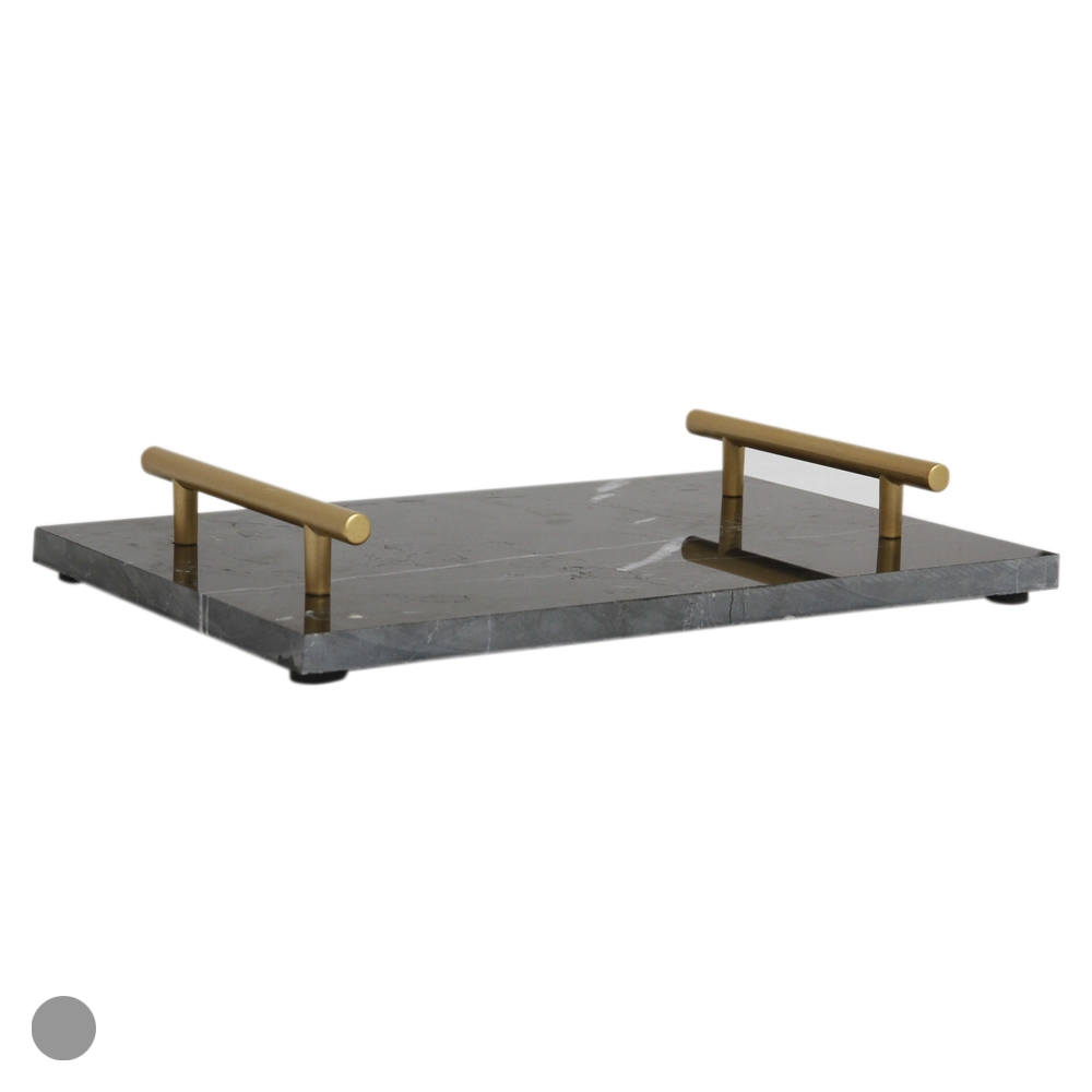 Bandeja Marmore 30x20x3cm C Alca Metal D