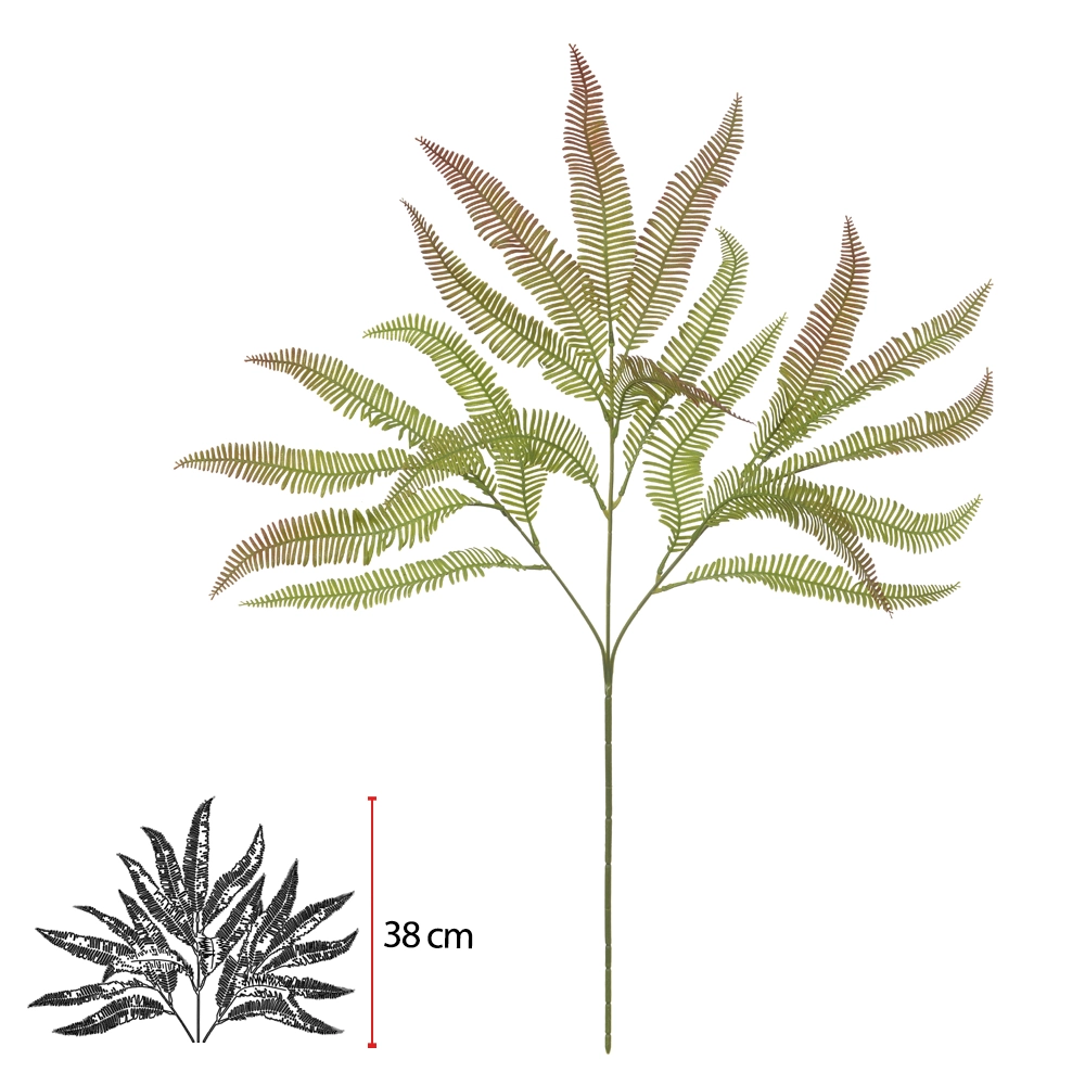 Complemento Samambaia Verde Outono X18 73cm 46701003 Dea