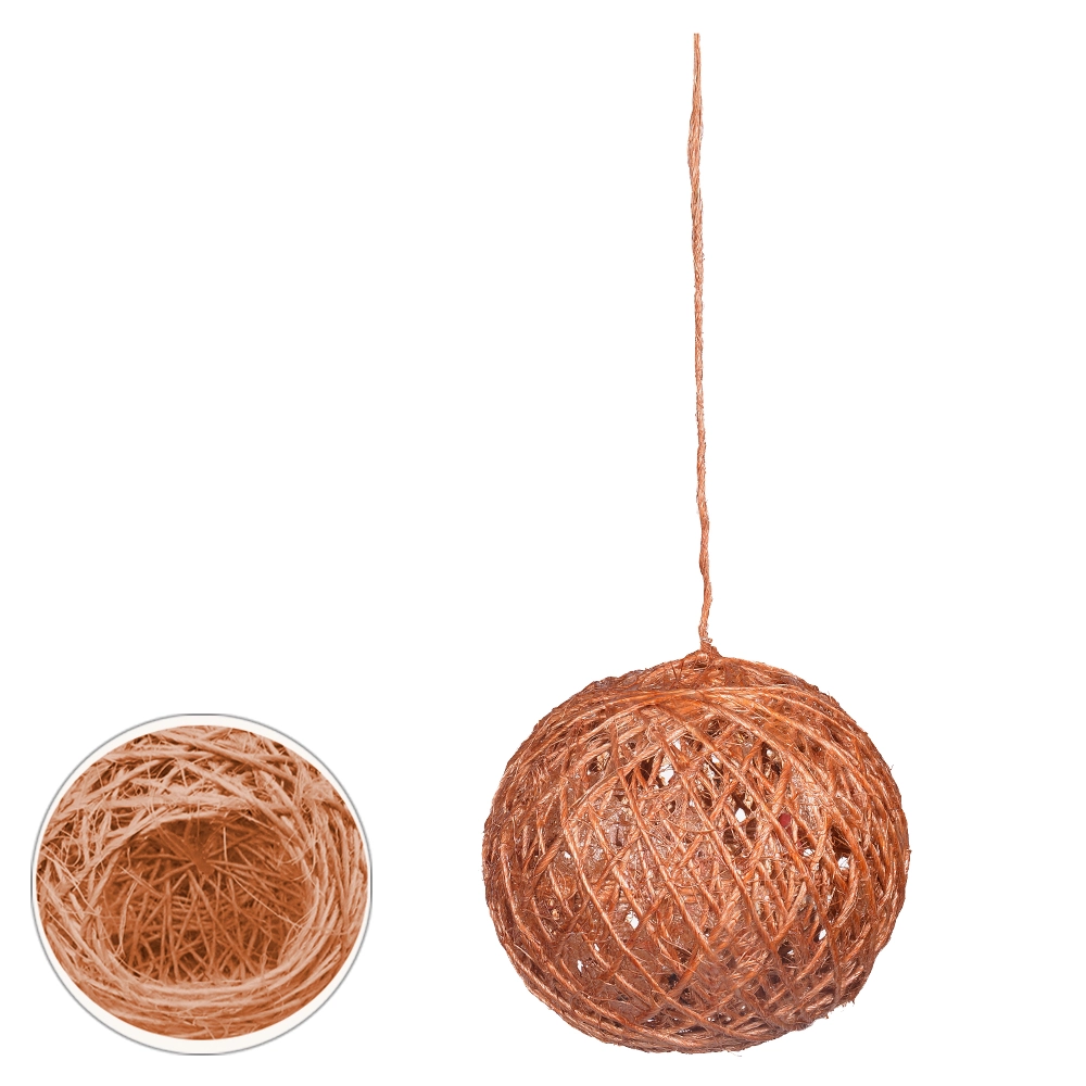 Enfeite Pascoa Bola Rustica Terracota 15cm