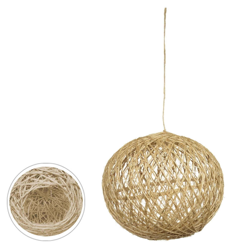 Enfeite Pascoa Bola Rustica Natural 25cm