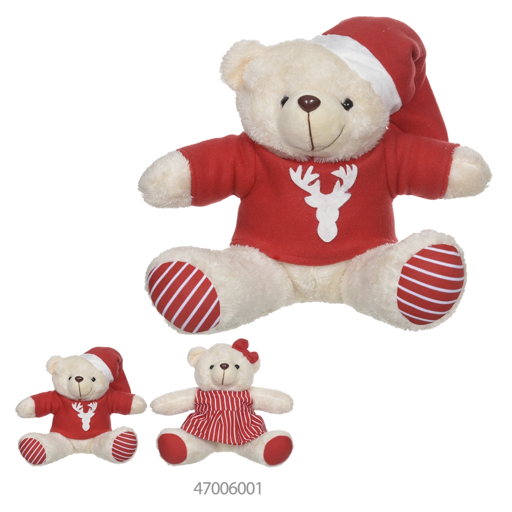 Enfeite Natal Urso Vermelho 25cm 47005001 Dea