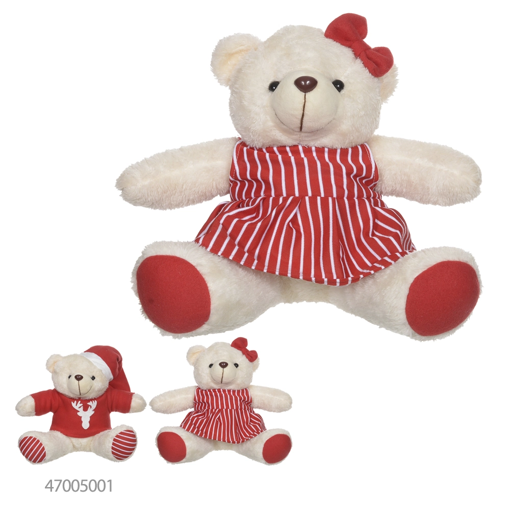 Enfeite Natal Urso Femea Vermelho 25cm 47006001 Dea