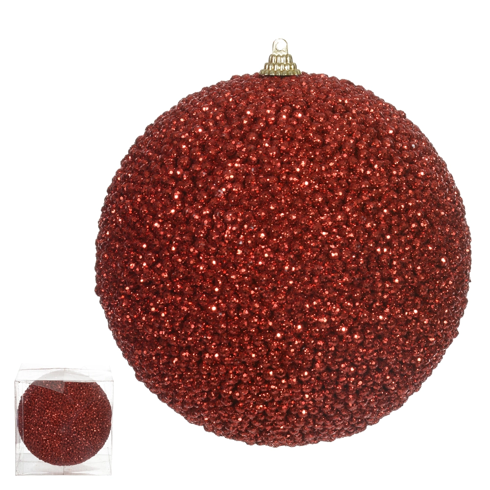 Bola Natal Vermelha 15cm 47162002 Dea