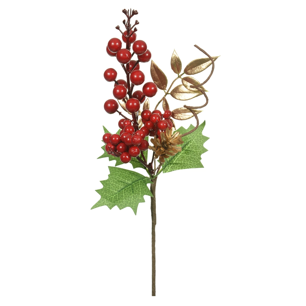 Pick Berry Natal Verm Dourado 28cm 47043001 Dea