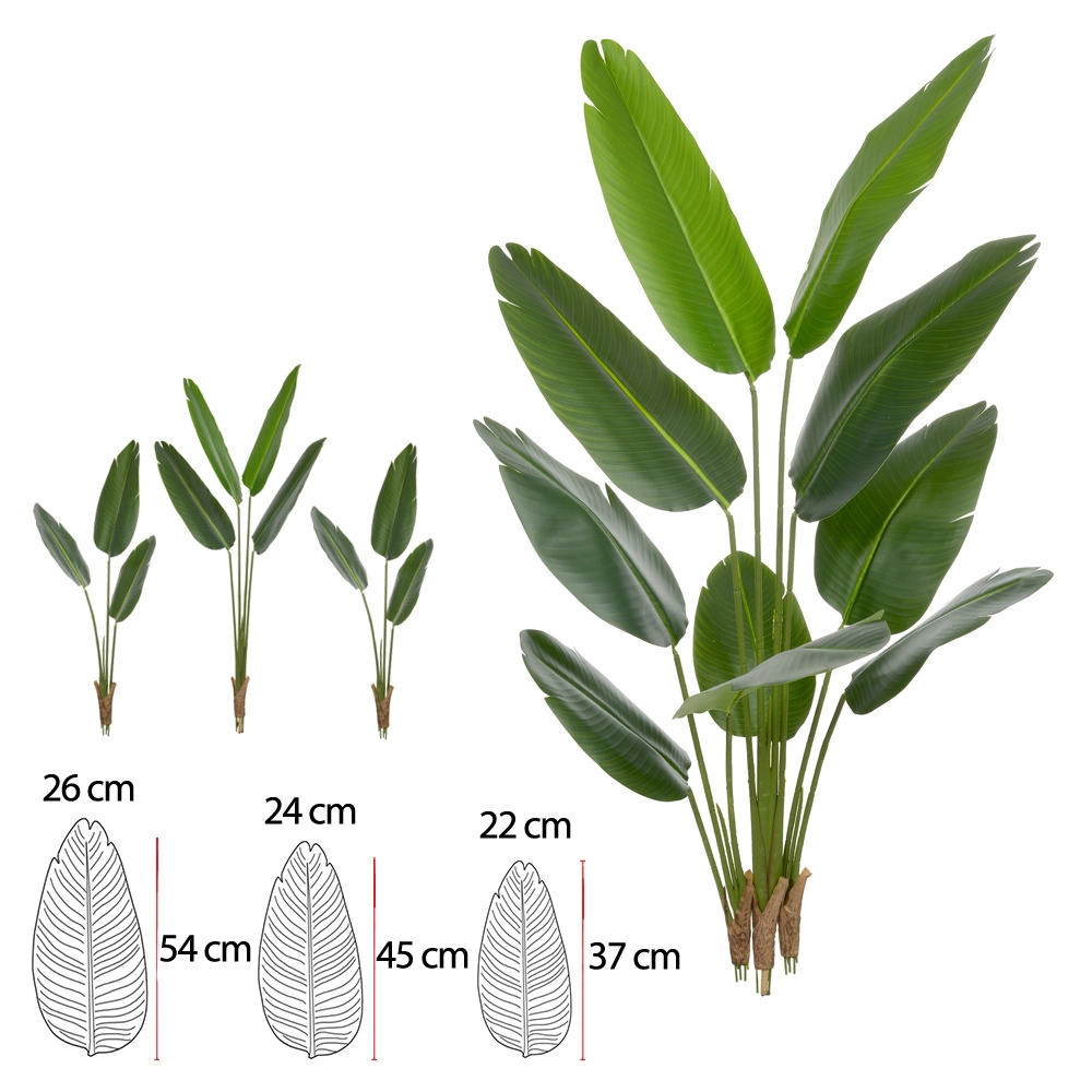 Arvore Bananeira Jardim Real Toque X10 Verde 1.8m 47075001 Dea