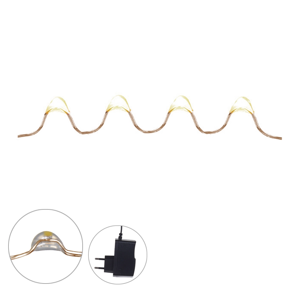Enfeite Luz Natal 100 Led Fio Fada Bco Qt Bivolt 10m 47374001 Dea