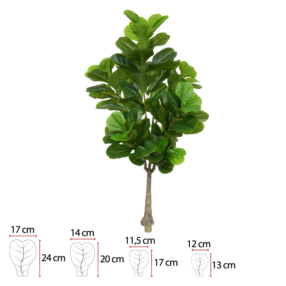 Arvore Ficus Lyrata Real Toque Verde X82 1.5m 47378001 Dea Flor Arte