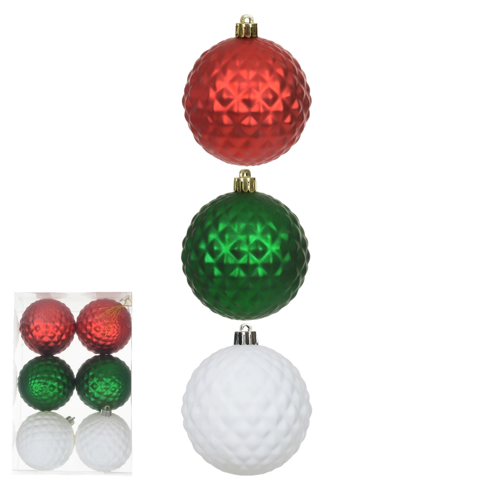 Bola Natal Colorida 8cm 6un 47466001 Dea