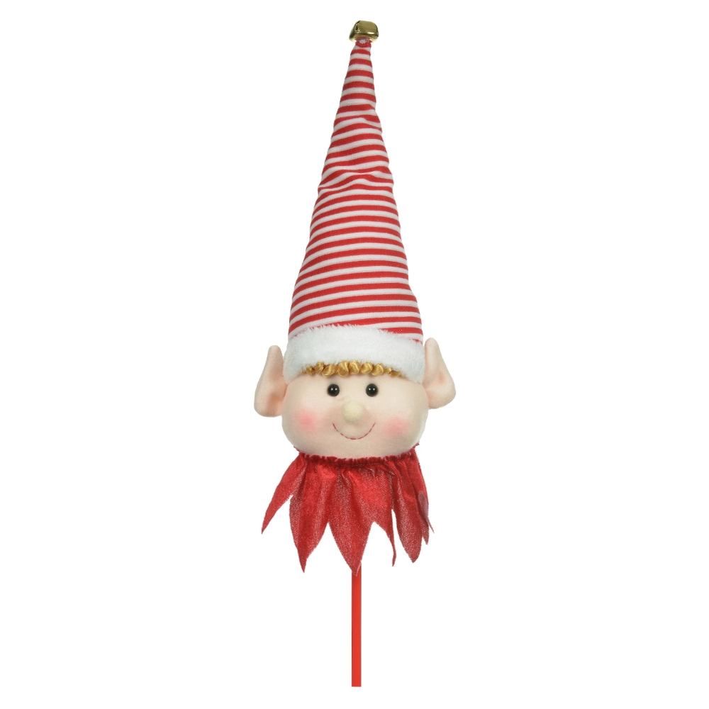 Boneco Natal Cabeca De Elfo Vermelho Branco 46cm 47577001 Dea