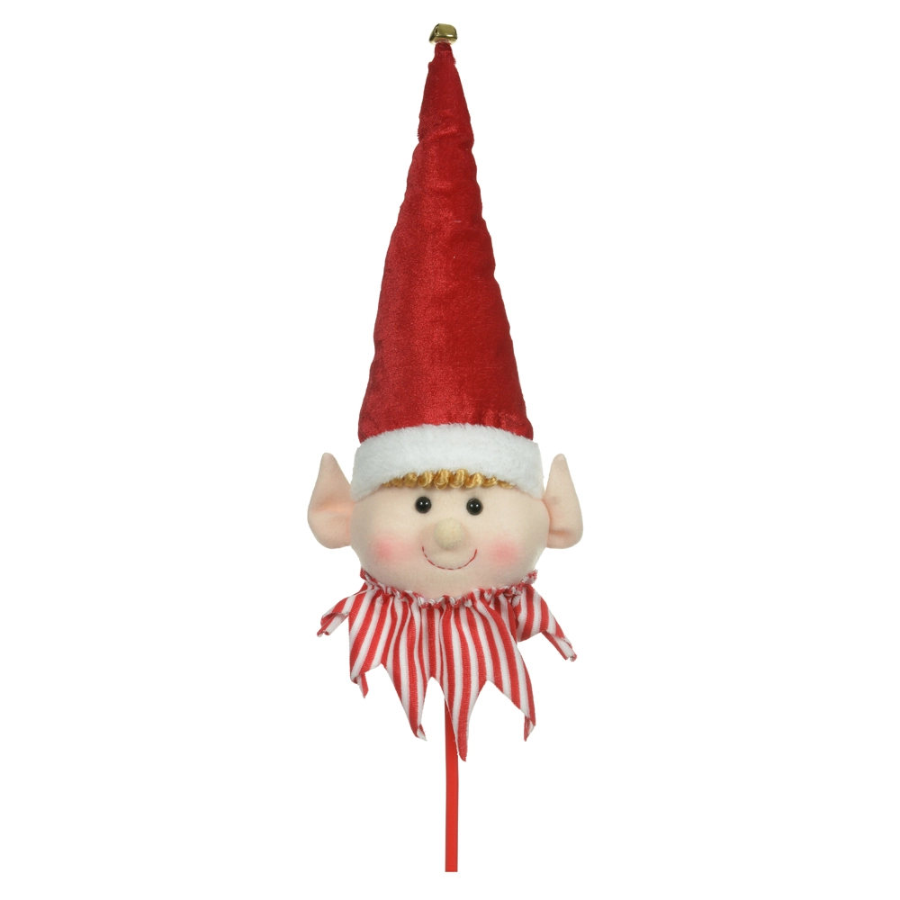 Boneco Natal Cabeca De Elfo Vermelho 46cm 47579001 Dea