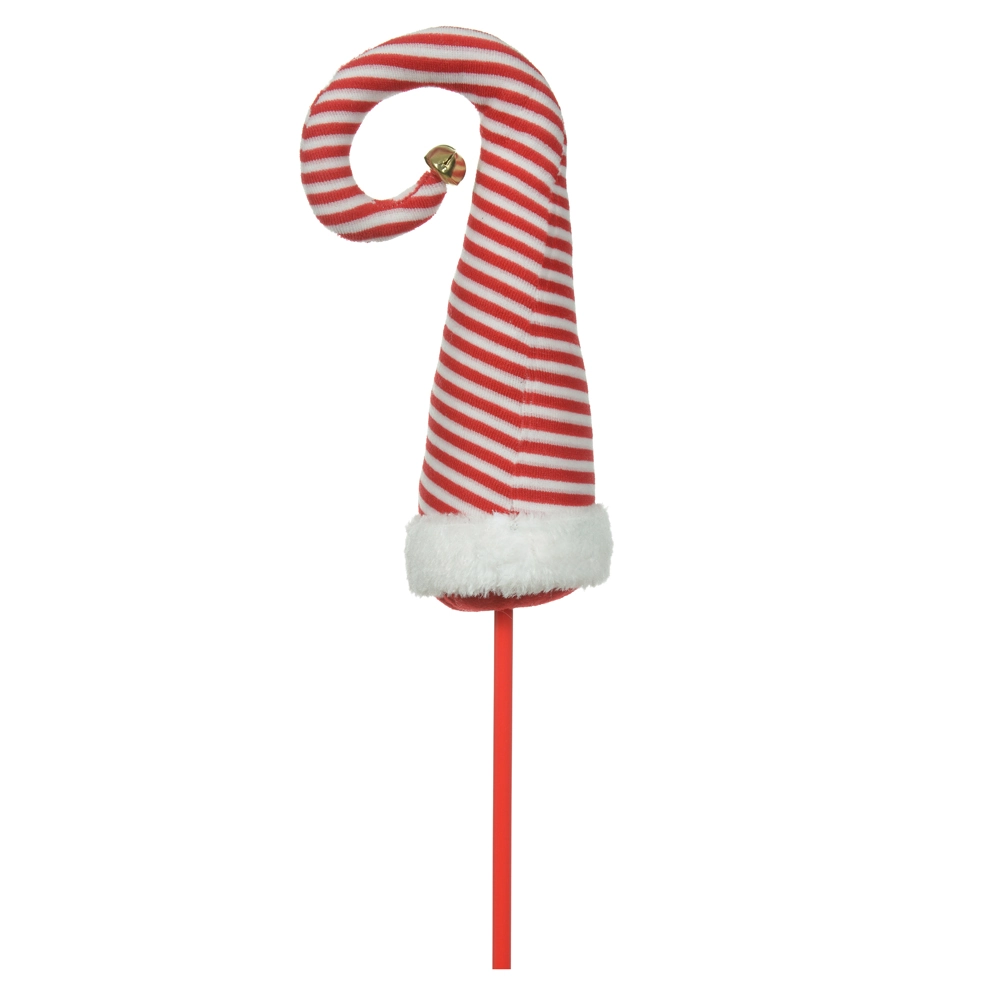 Natal Pick Gorro Elfo Vermelho Branco 43cm 47581001 Dea