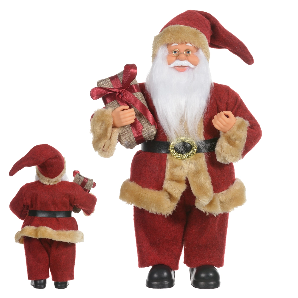 Papai Noel Pe Verm Bege 30cm 47608001 Dea