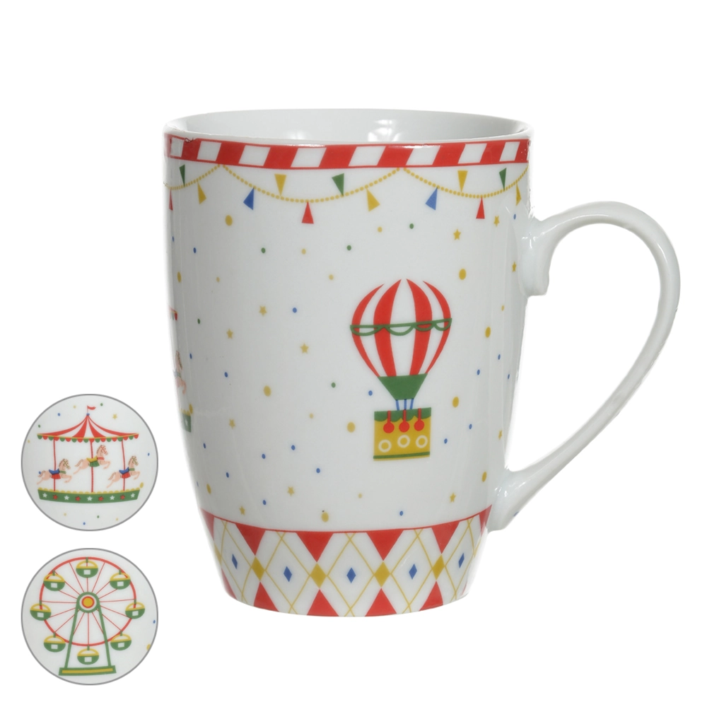 Caneca Natal Parque Colorido 8.2x5.4x10.6cm 47676001 Dea