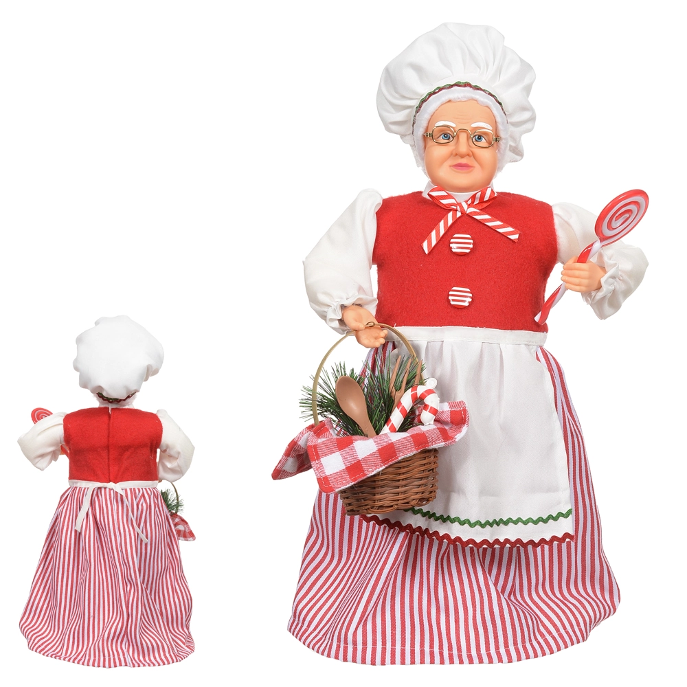 Mamae Noel Natal Pe Candy Vermelho Branco 45cm 47736001 Dea