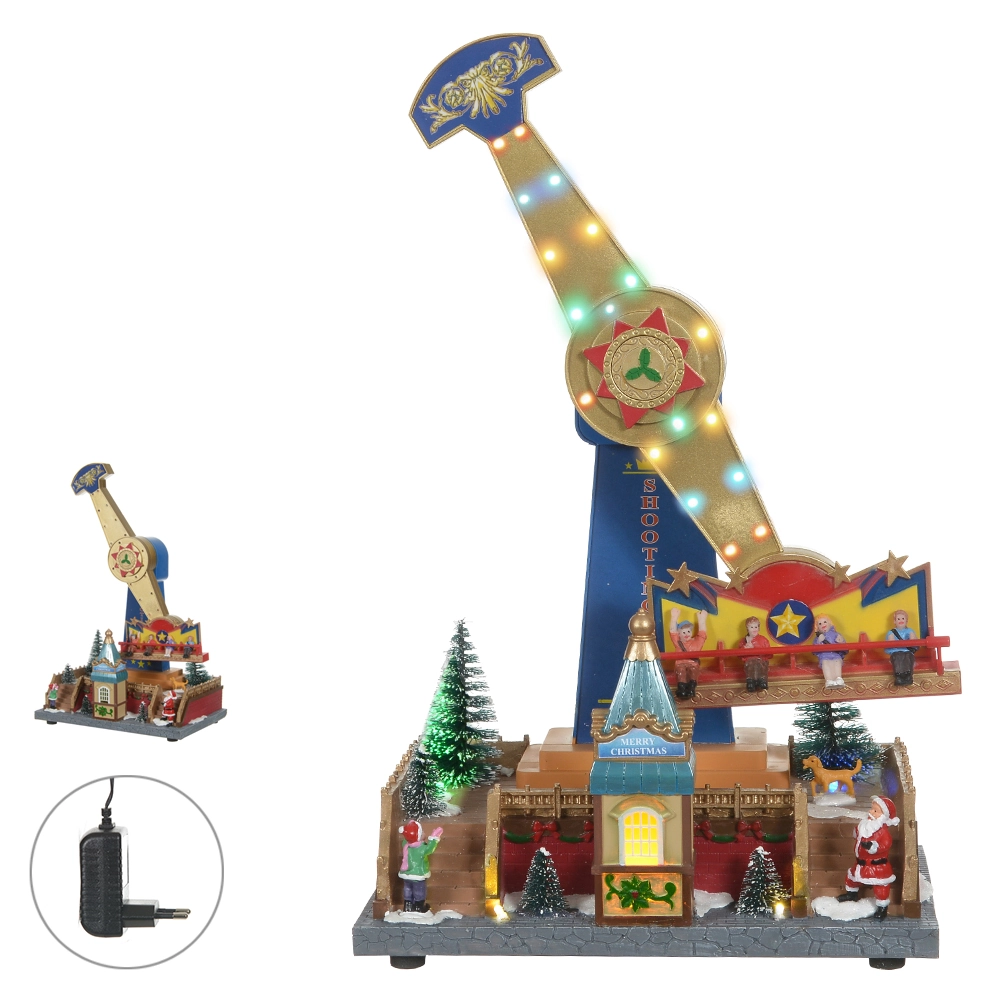 Enfeite Natal Parque Colorido Bivolt 28x19x40cm 47877001 Dea