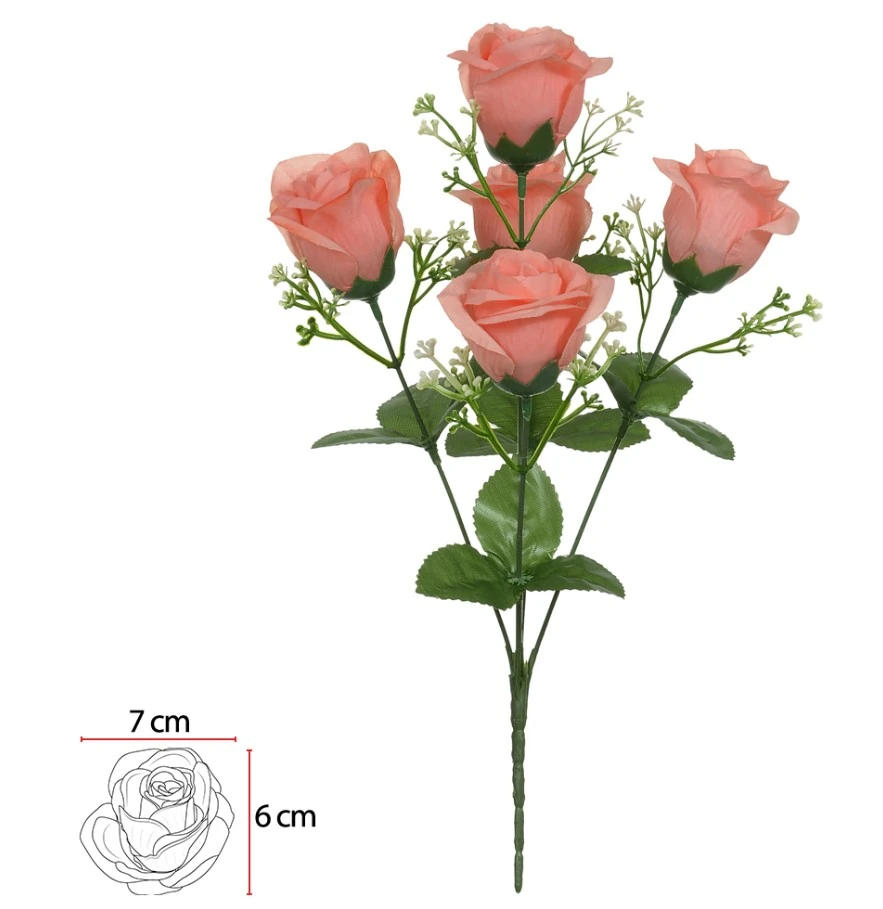 B.rosa X5 Rosa 2t 35cm Florarte