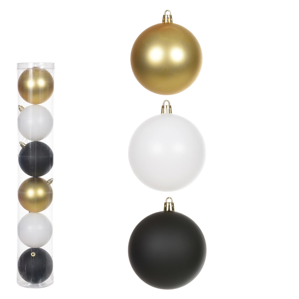 Bola Natal Fosca Colorida 8cm 6un 48191010 Dea