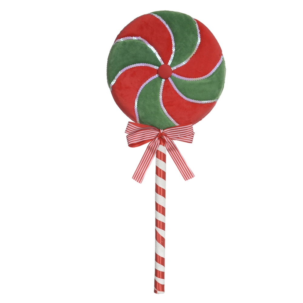 Enfeite Natal Pirulito Vermelho Verde 65cm 48223001 Dea