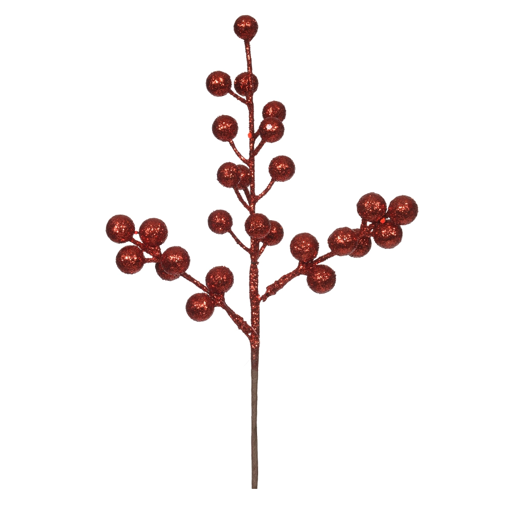 Pick Berry Natal Glitter Vermelho 25cm 48227001 Dea