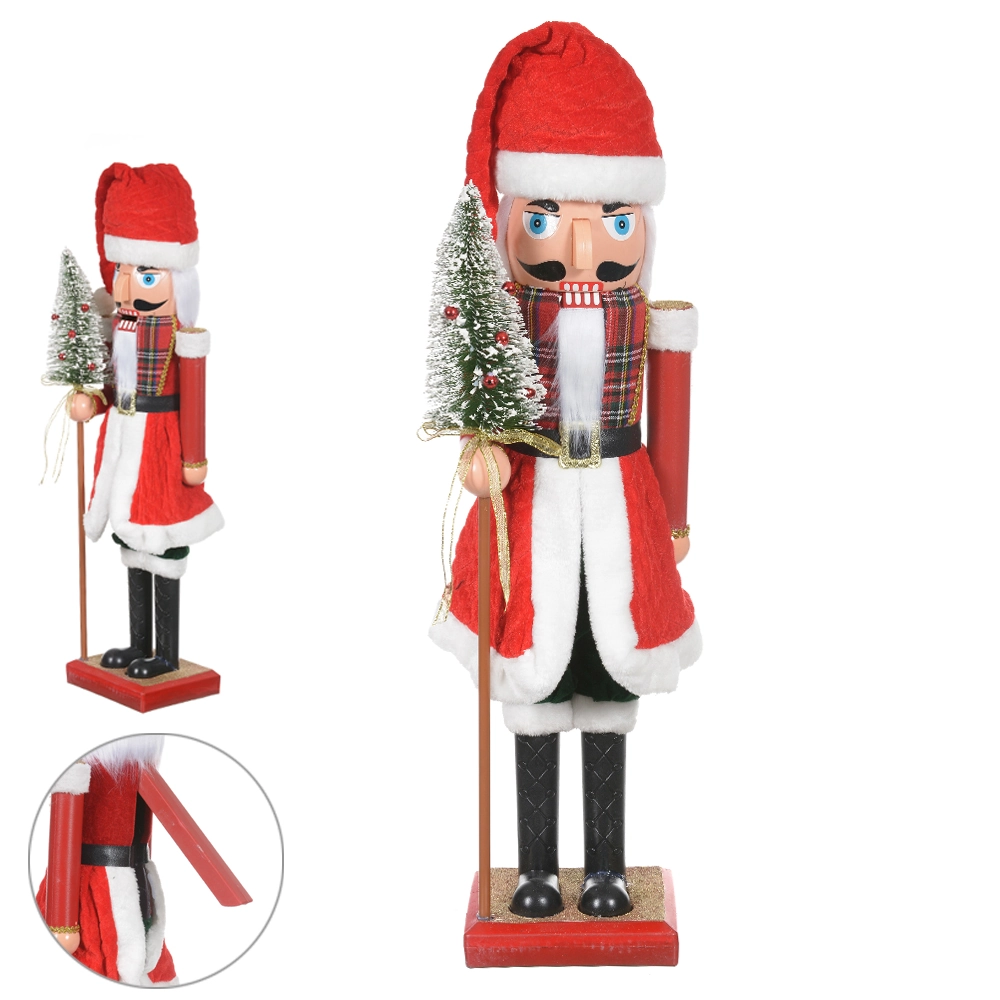 Boneco Natal Quebra Nozes Vermelho 80cm 48603001 Dea