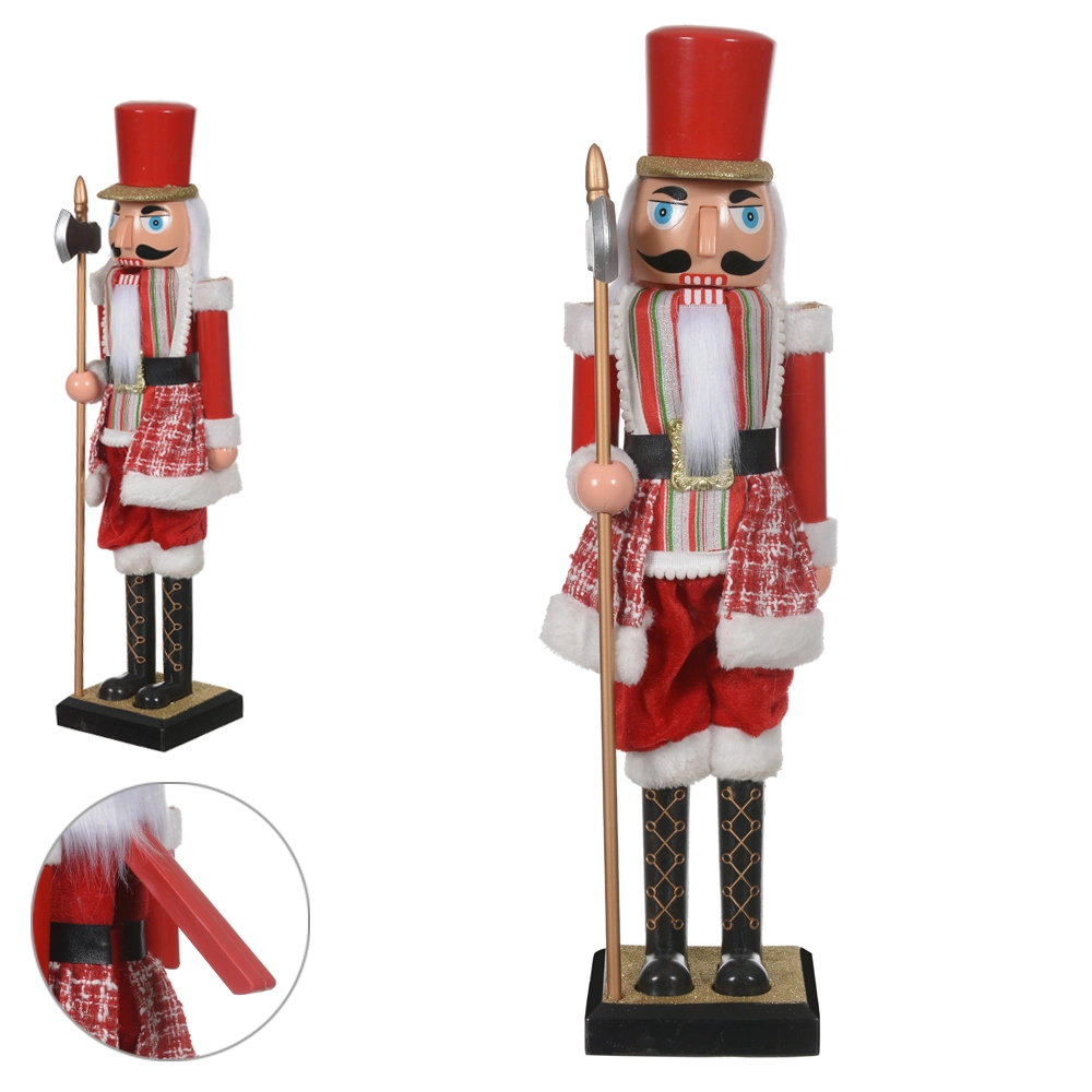 Boneco Natal Quebra Nozes Vermelho Branco 60cm 48651001 Dea