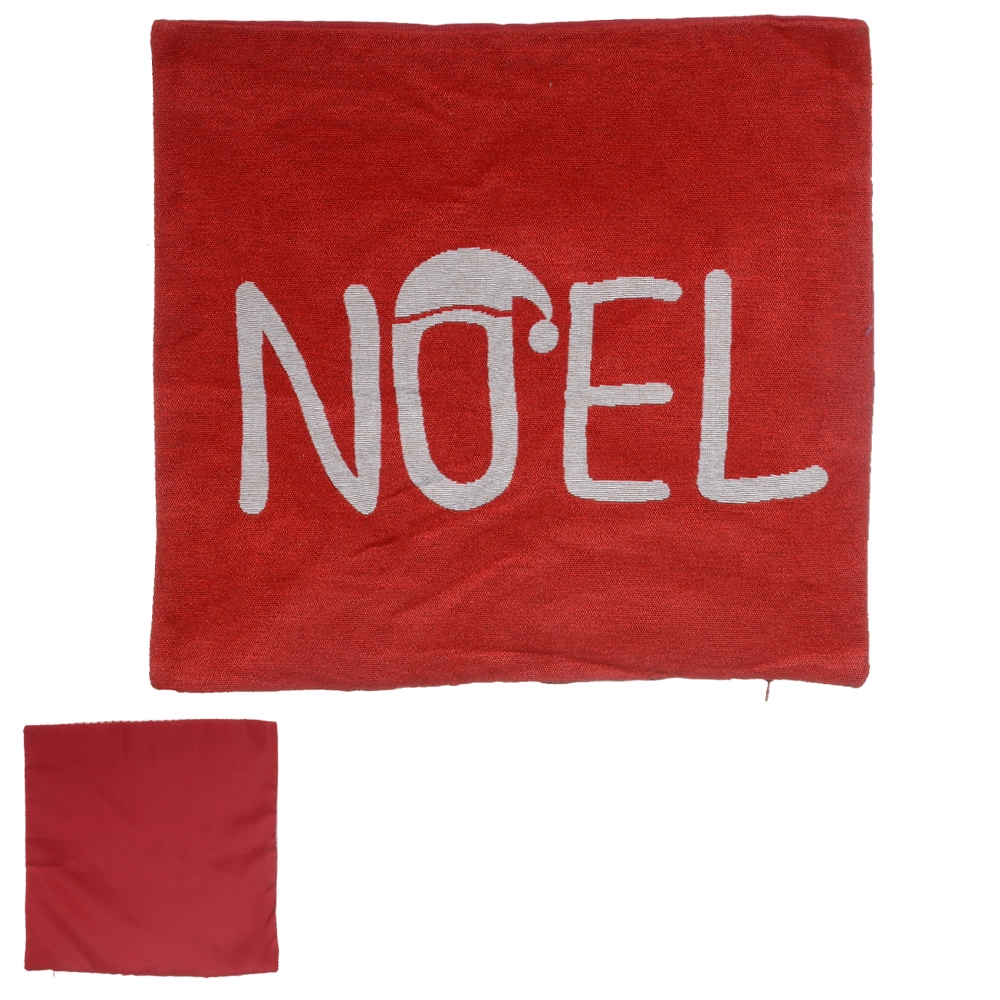 Capa Almofada Natal Tecido Verm Bco 45x45cm 48860001 Dea