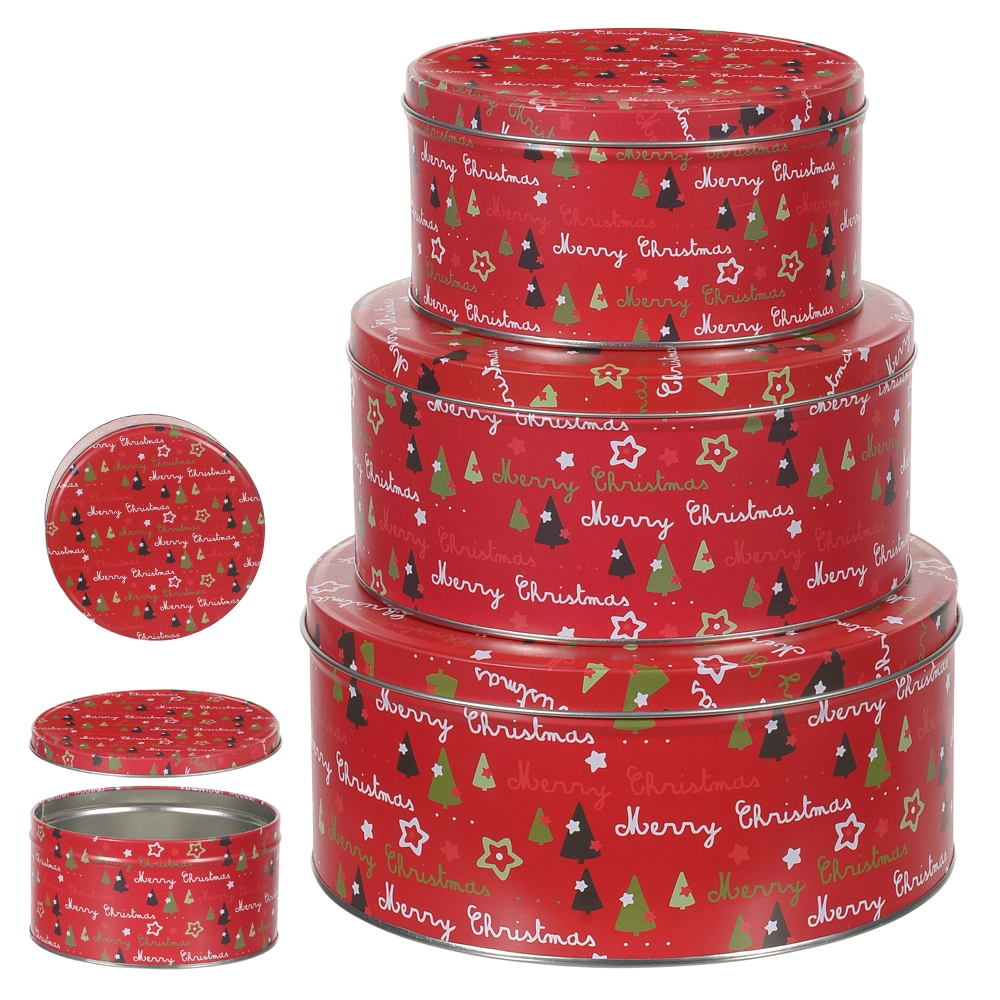 Kit Lata Natal Metal Colorida 3un 49072001 Dea
