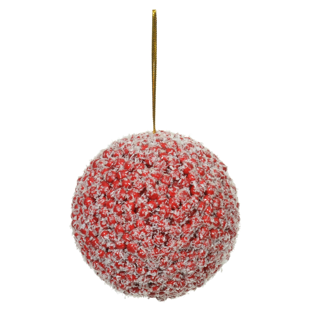 Bola Decorada Natal Vermelho 8cm 49139001 Dea
