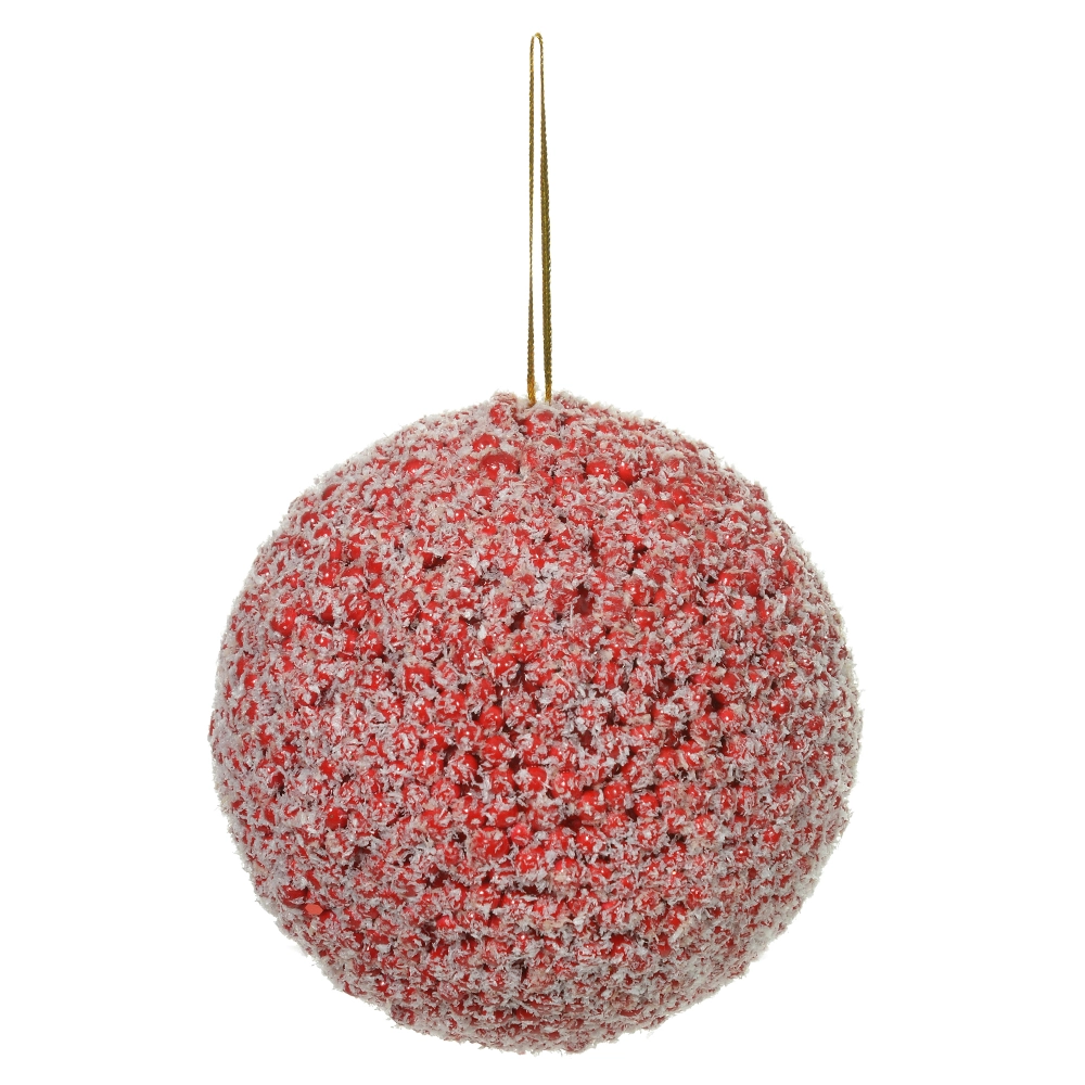 Bola Decorada Natal Vermelho 10cm 49140001 Dea