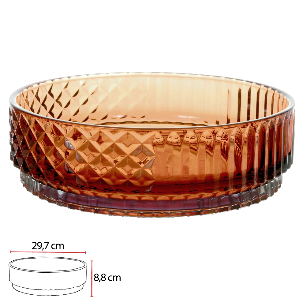 Vaso Vidro Laranja 8.8cm 29.7d 52750003 Dea