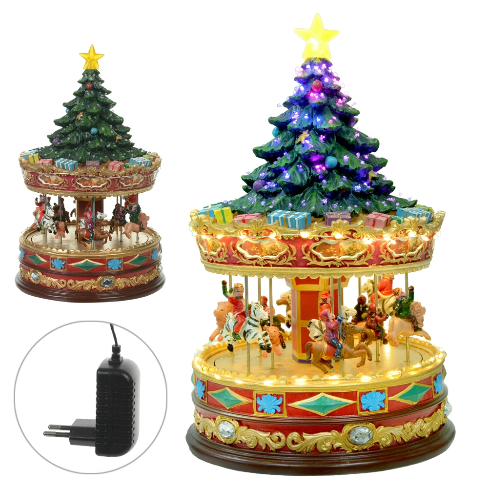 Enfeite Natal Vila Colorido Bivolt 22x22x35cm 49329001 Dea
