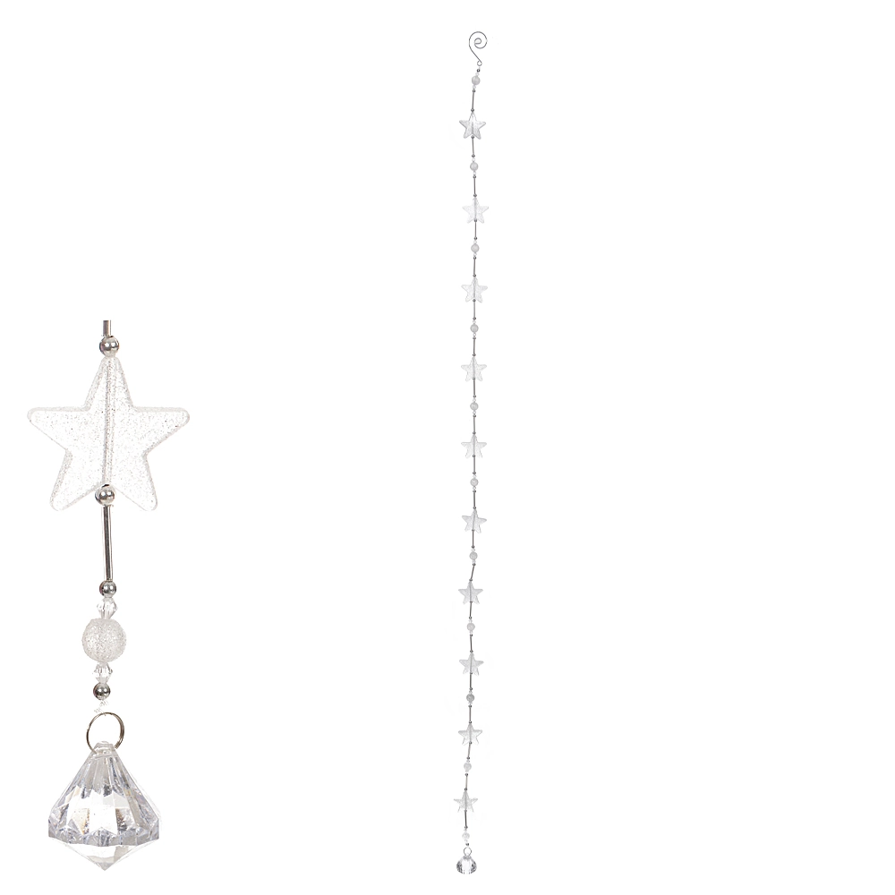 Enfeite Pendurar Natal Cordao Transparente 1.2cm 49413001 Dea