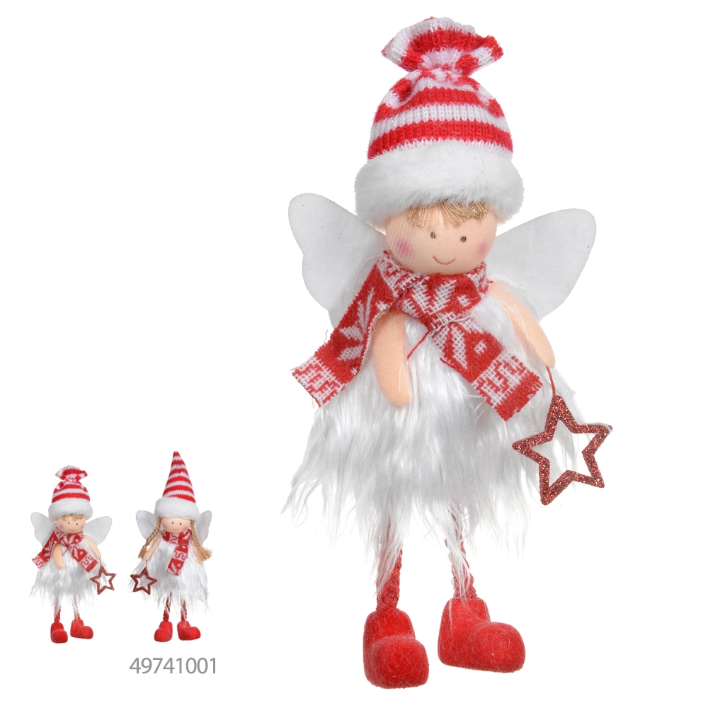 Enfeite Pendurar Natal Menino Verm Bco 18cm 49736001 Dea