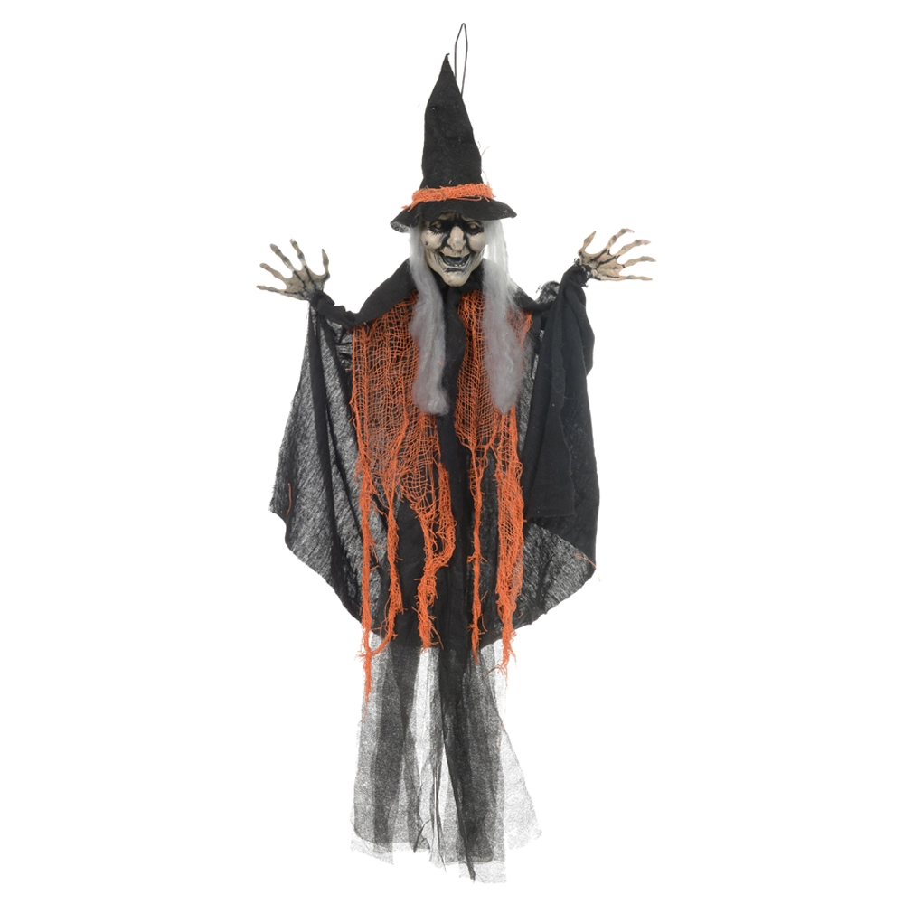 Bruxa Halloween Preto Laranja 95cm 50007001 Dea