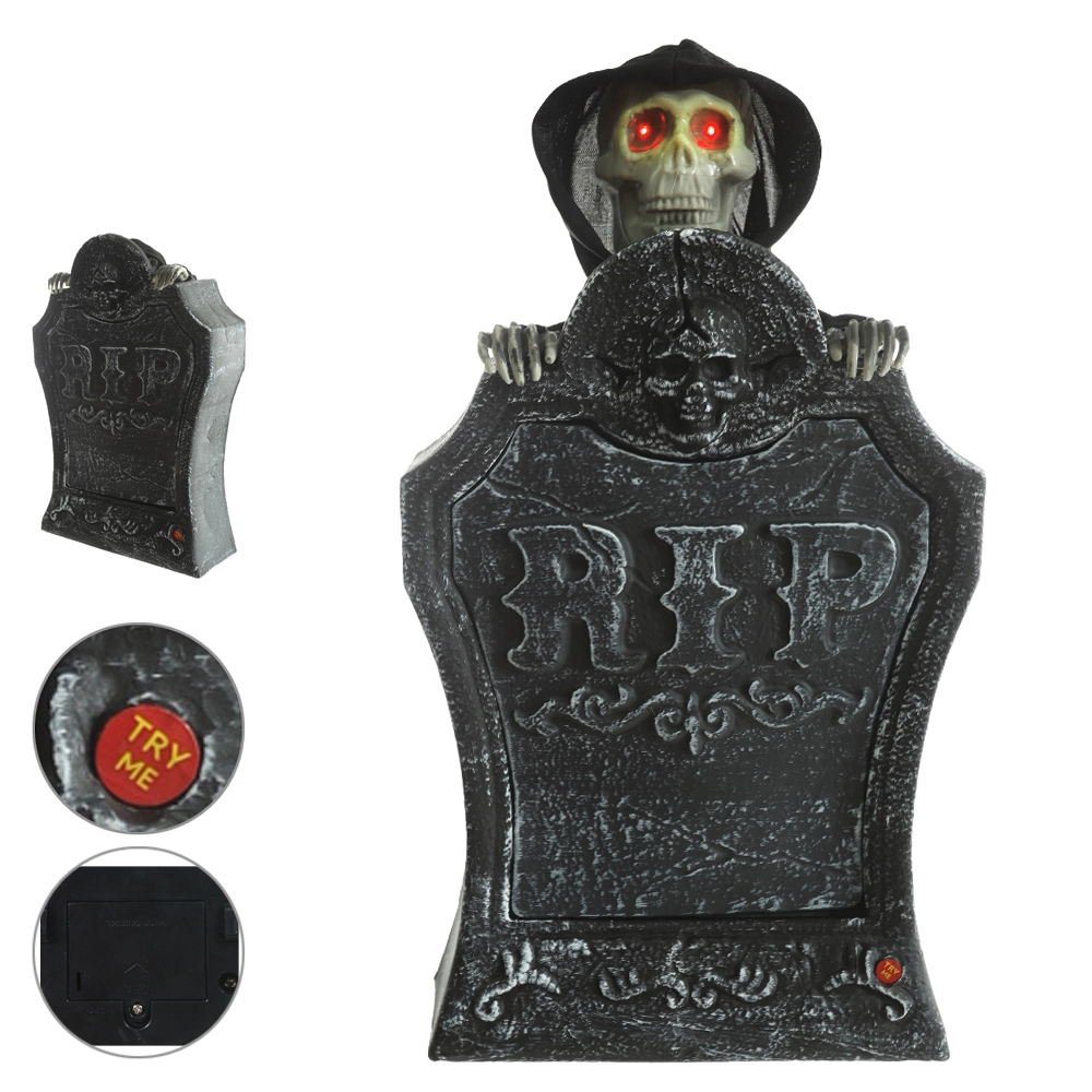 Lapide Movimento Halloween Pilha Preto 26x10cm 50369001 Dea