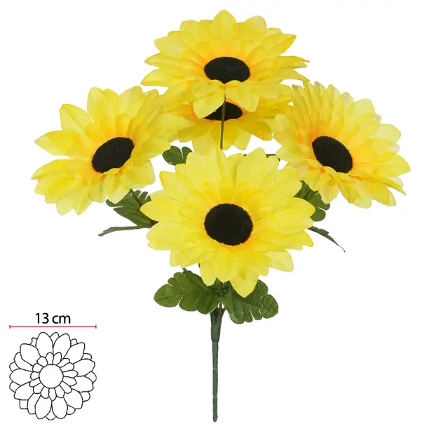 B.girassol X5 Amarelo 30cm