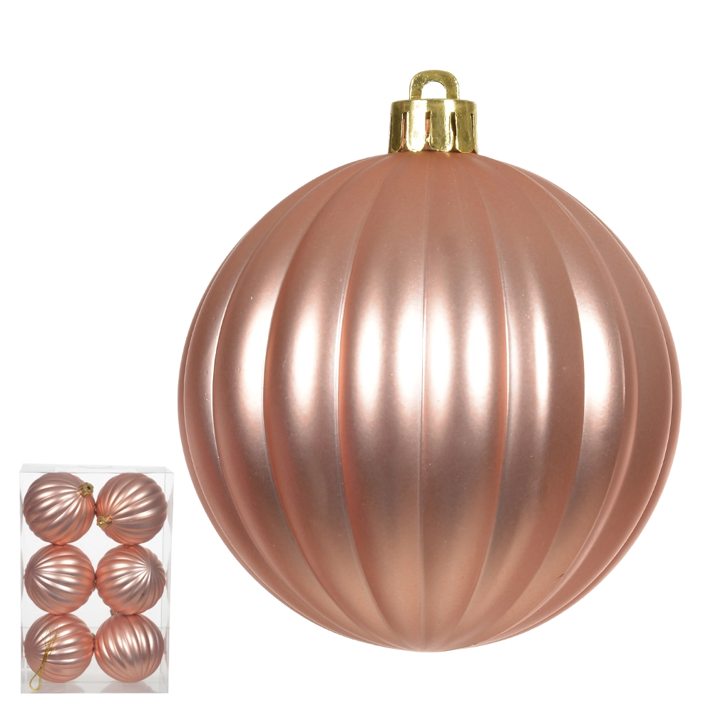 Bola Natal Cobre 8cm 6un 50418001 Dea