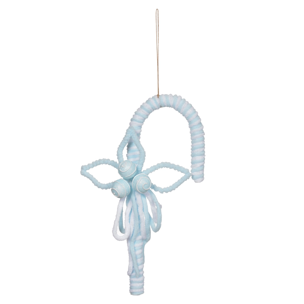 Enfeite Natal Bengala Pendurar Azul Branco 35cm 50518001 Dea