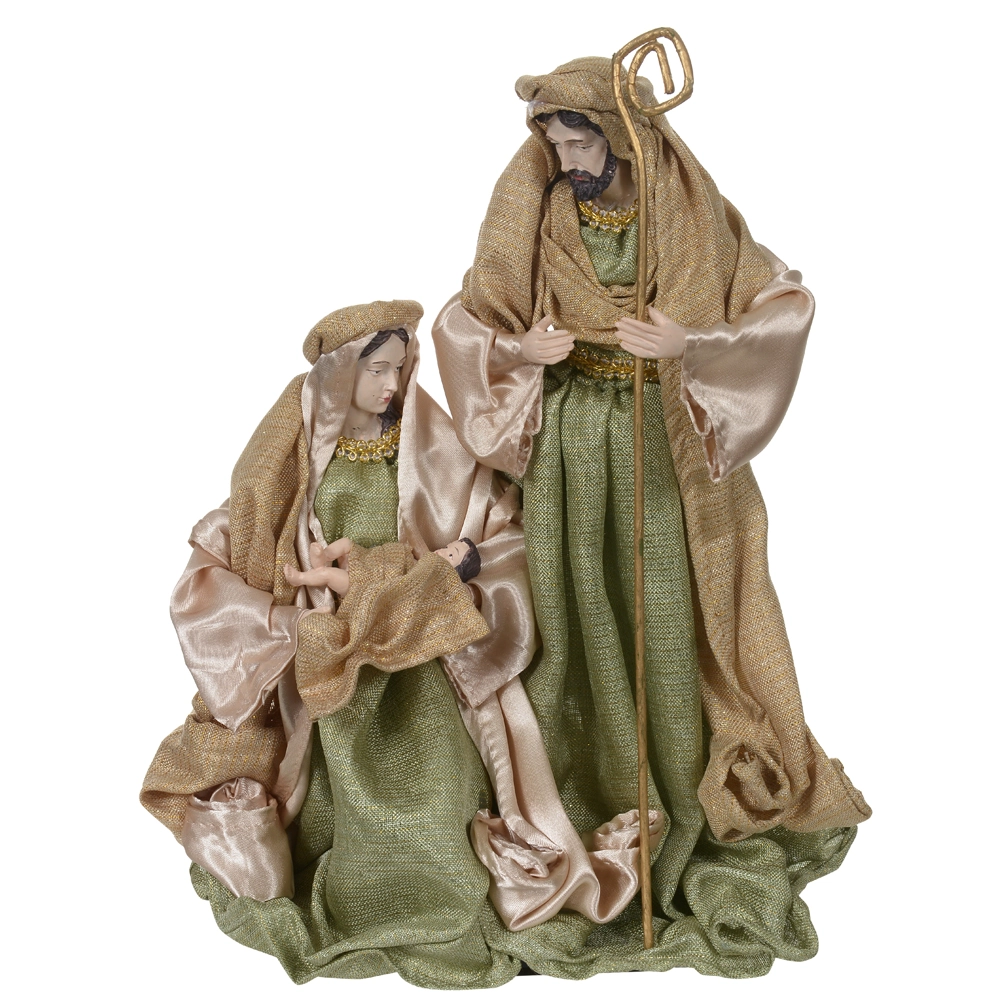 Enfeite Natal Resina Sagrada Familia 3 Figuras Vde Champ 30cm 5050400 Dea