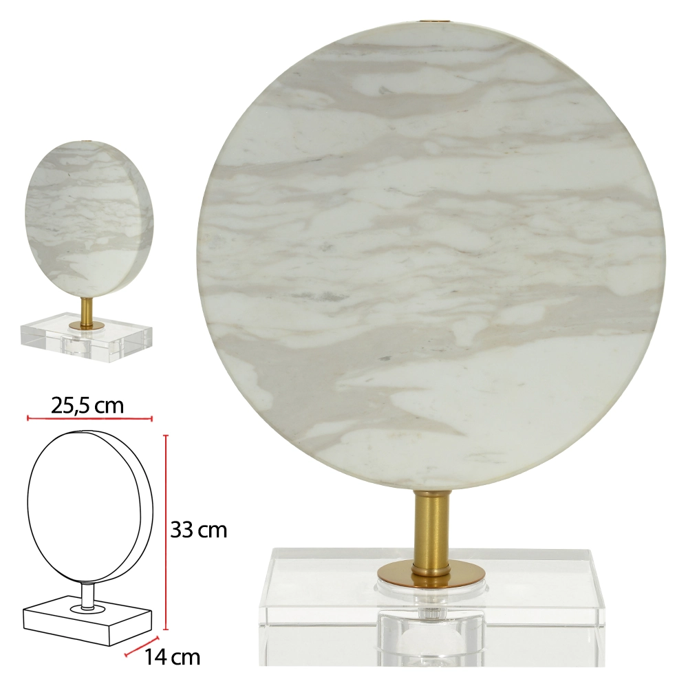 Escultura Marmore Branca 28x25.5x14cm 50572001 Dea