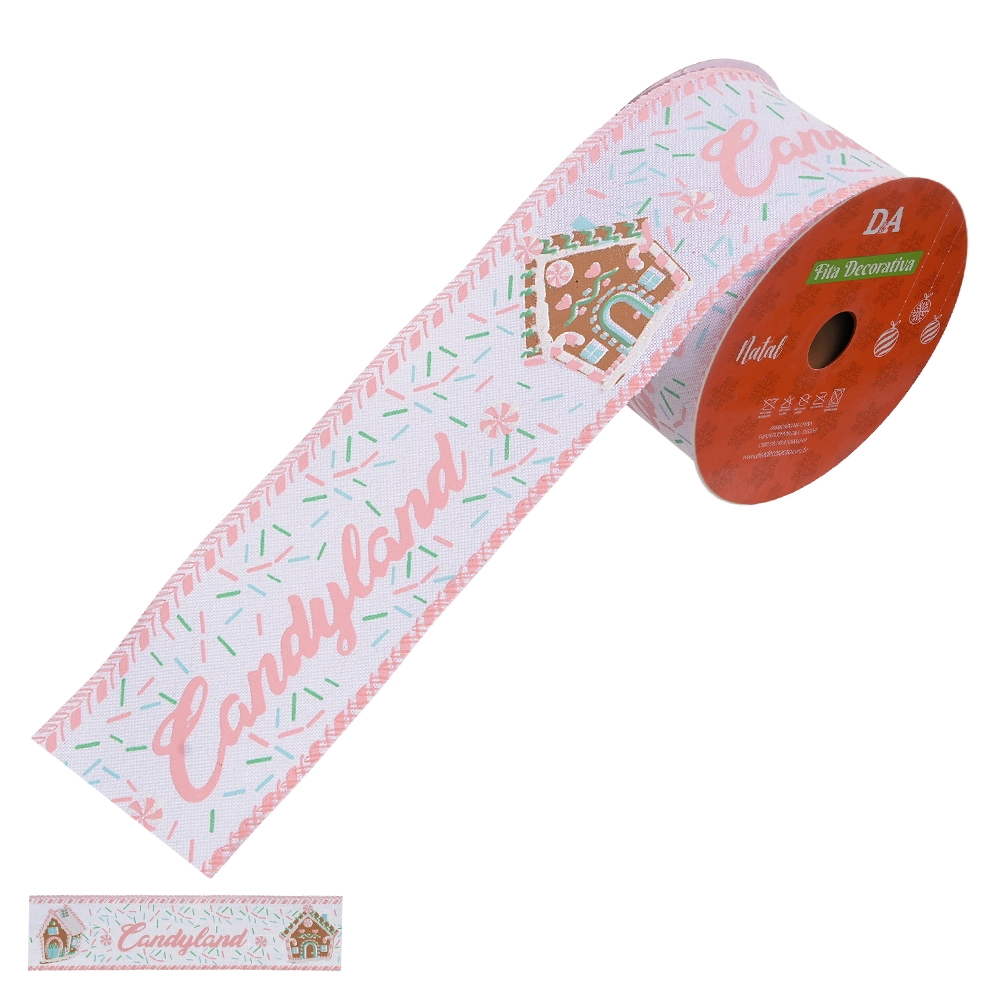 Fita Aramada Linho Candy Cost Colorida 6.3cmx9.14m 50620001 Dea
