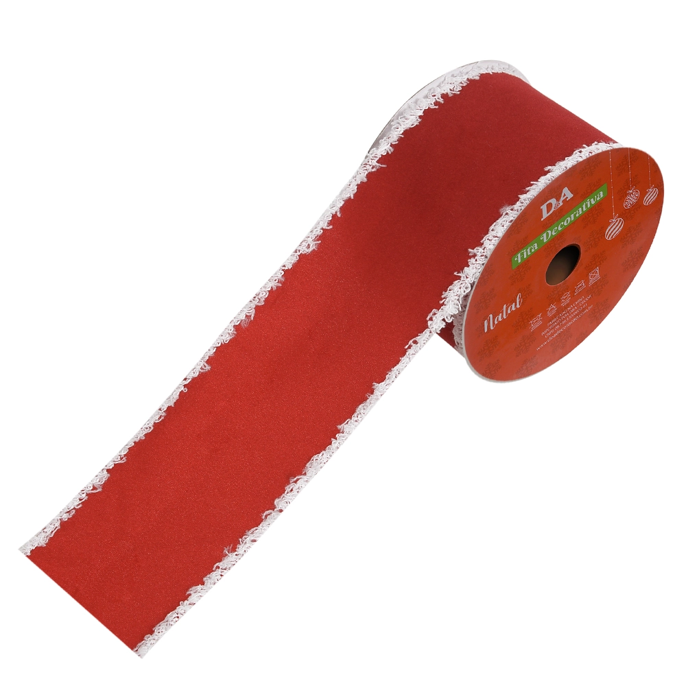Fita Aramada Veludo Costura Borda Vm Bco 6.3cmx9.14m 50655001 Dea