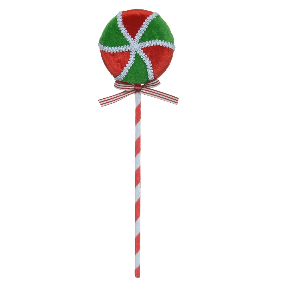 Enfeite Natal Pirulito Verde Vermelho 33x9cm 50724001 Dea