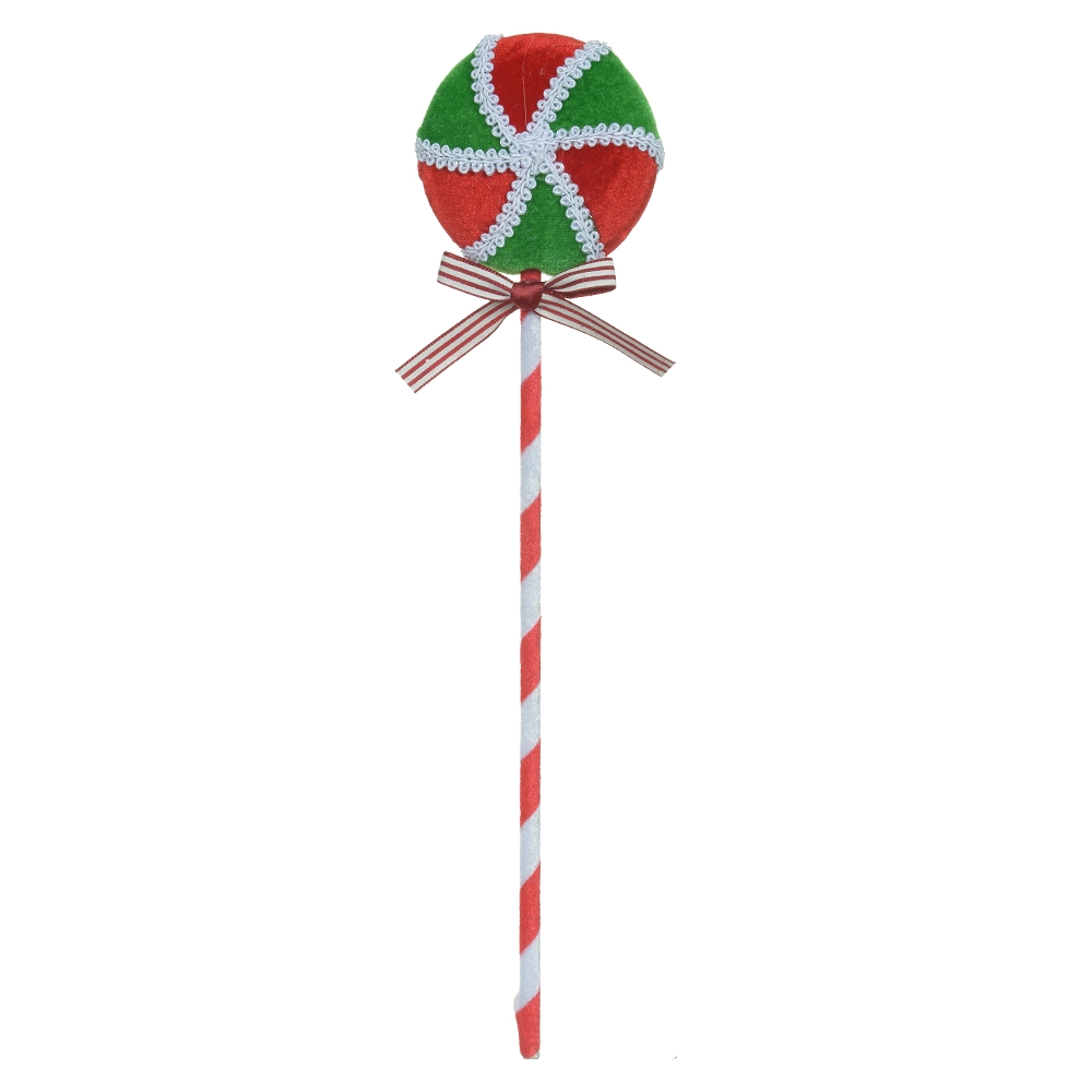 Enfeite Natal Pirulito Verde Vermelho 29x7.5cm 50725001 Dea