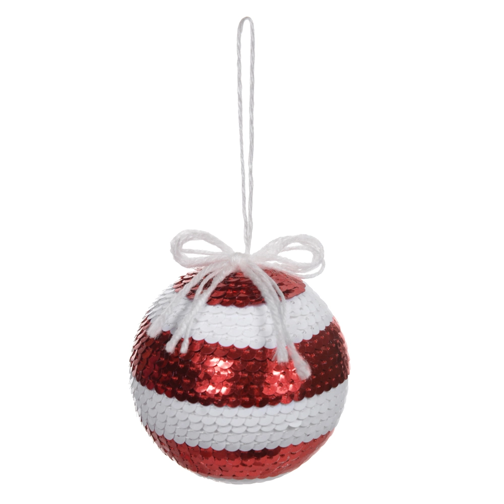 Bola Natal Vermelho Branco 8cm 50829001 Dea