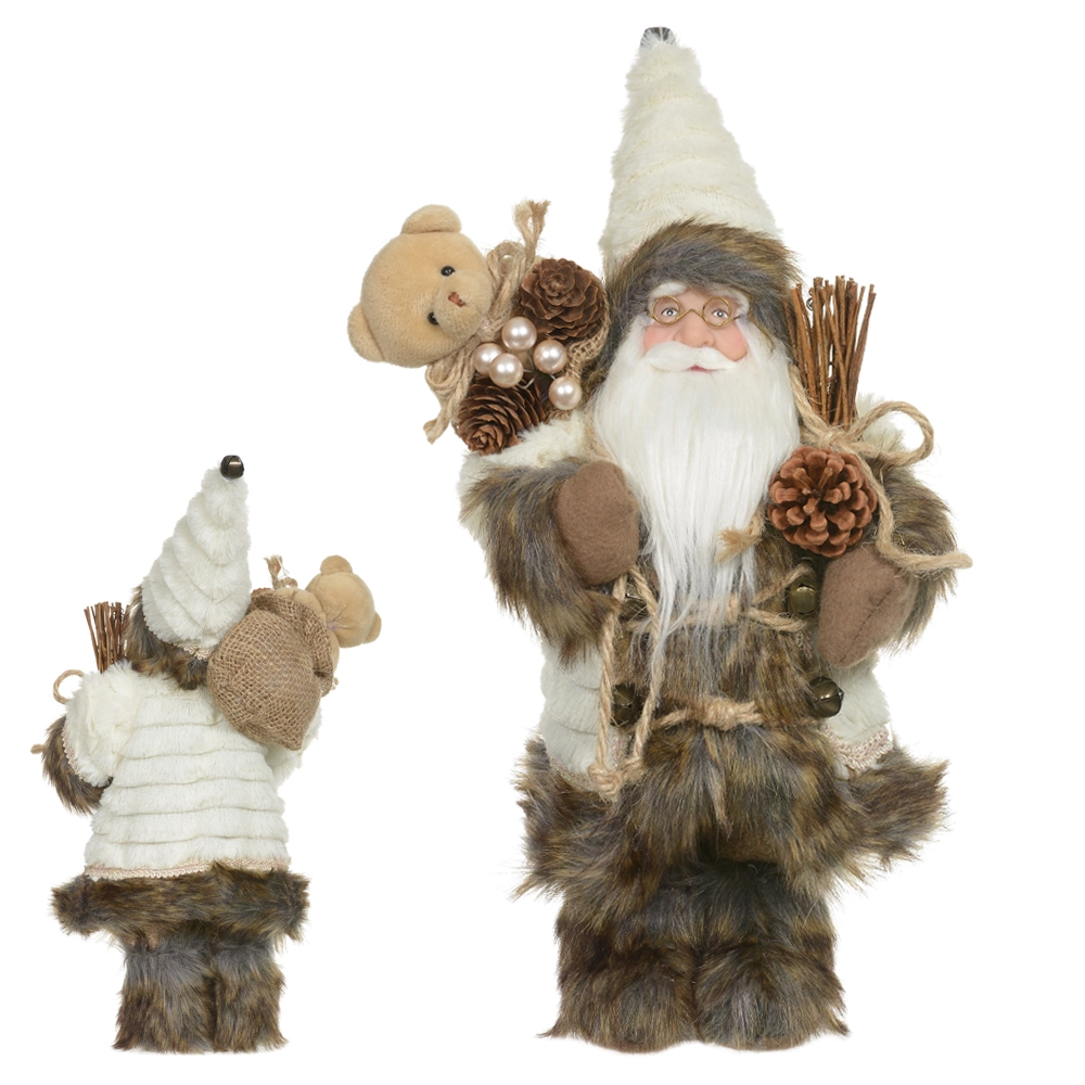 Noel Natal Em Pe Bege 30cm 50822001 Dea