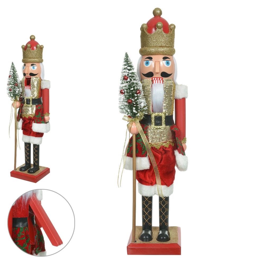 Boneco Natal Quebra Nozes Vermelho 17x12x60cm 51179001 Dea